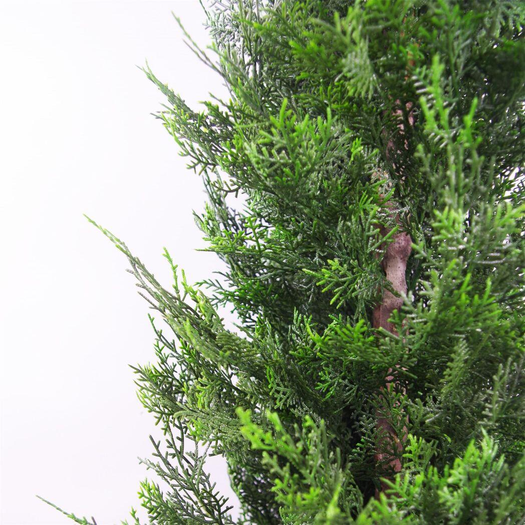 image of 120cm artificial cypress topiary view 3