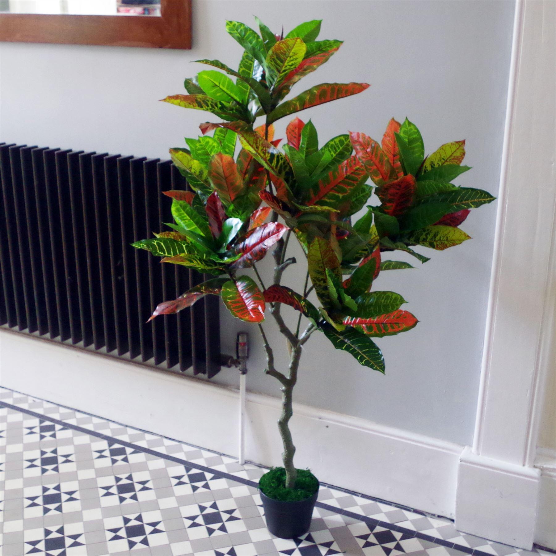 image of 130cm artificial codiaeum multicoloured tree view 1