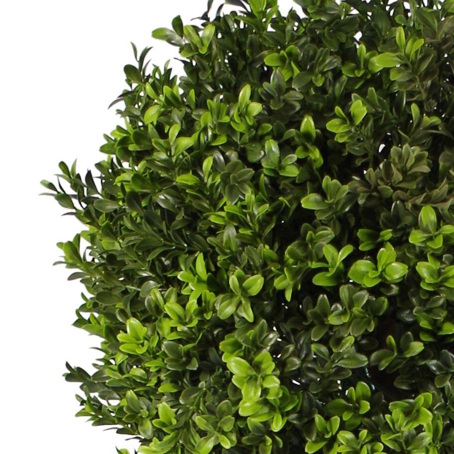 image of 120cm pair of pair of 4ft artificial boxwood buxus ball topiary tree