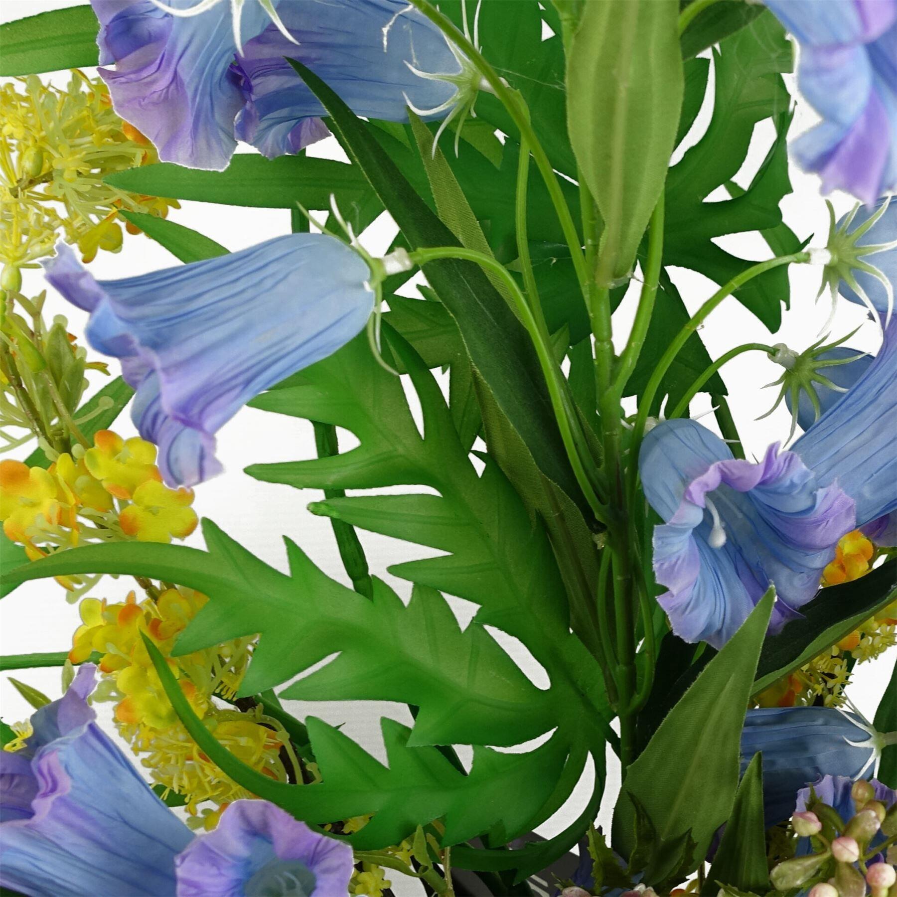 example of 100cm yellow blossom spray stem in a setting