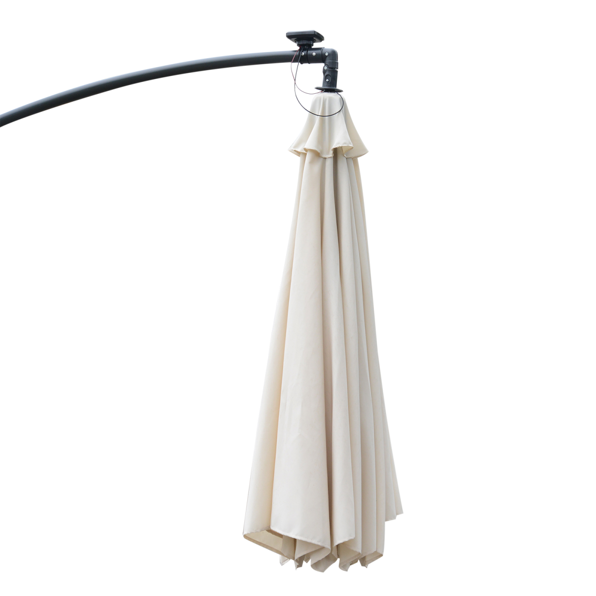 Umbrella Parasol with Solar Powered LED stripes