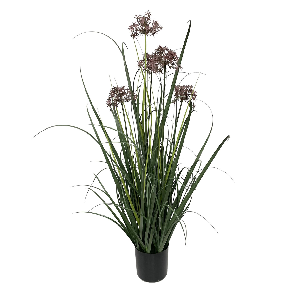 Picture of 95cm Artificial Grass Plant Potted with Flower Detail
