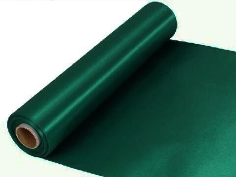 satin fabric roll green for christmas