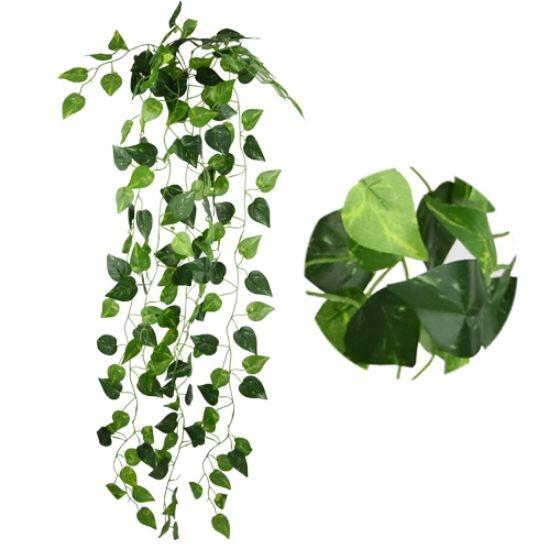 artificial trailing flowers for hanging baskets ivy pothos greenery