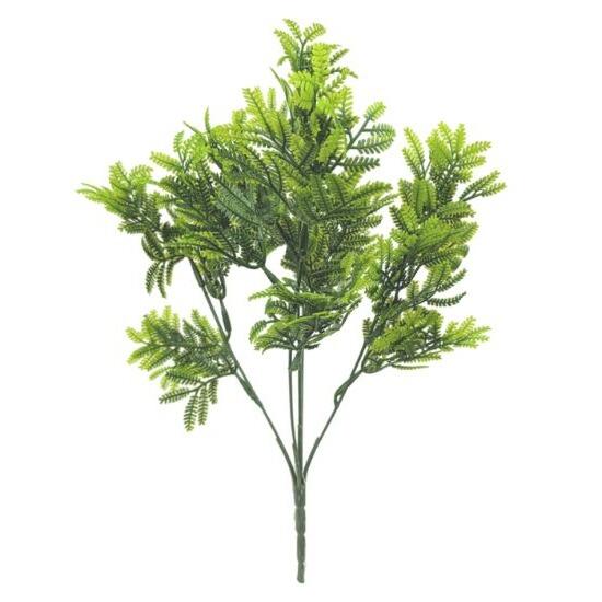 35cm Artificial Fern Bush Green Foliage