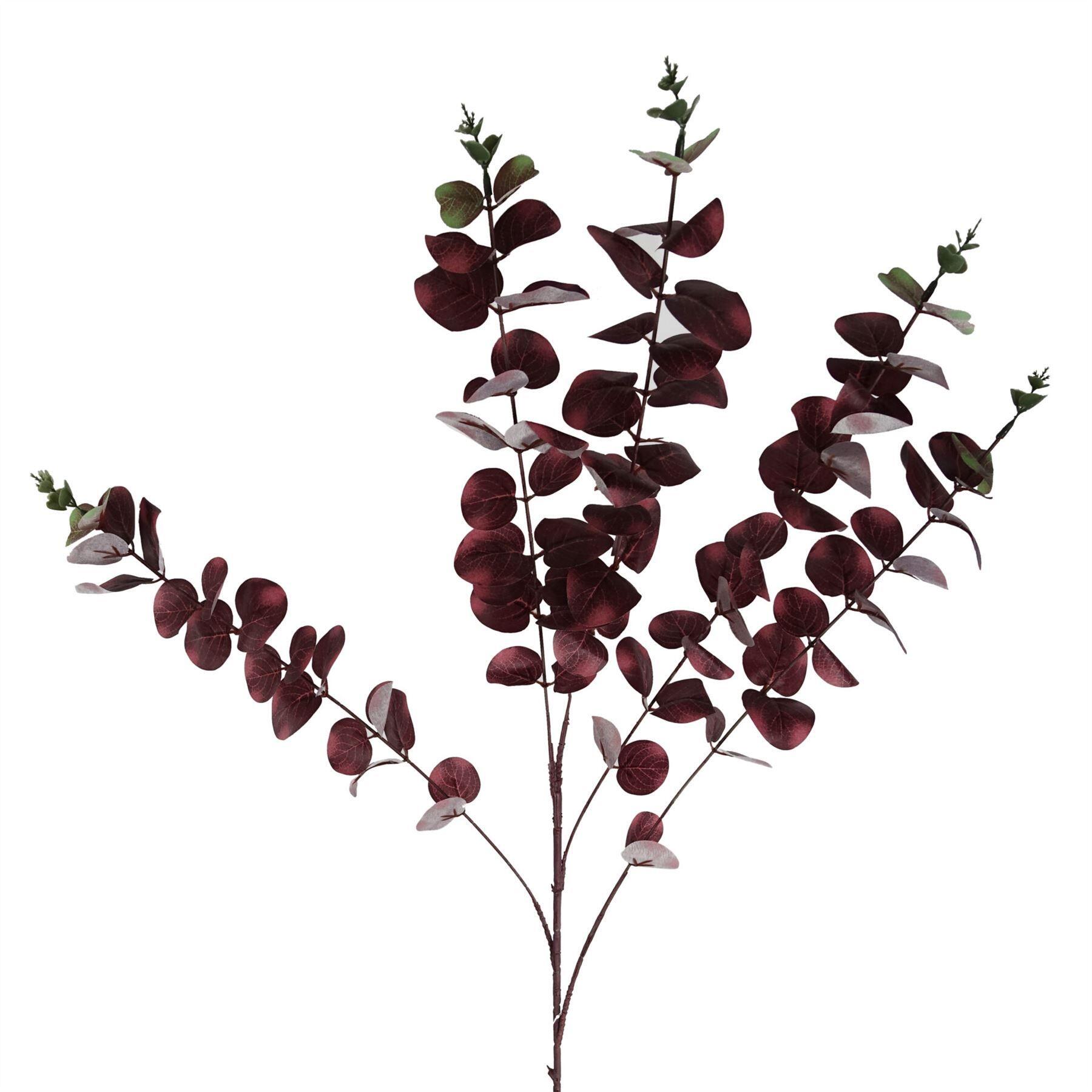 100cm burgundy eucalyptus foliage artificial product image