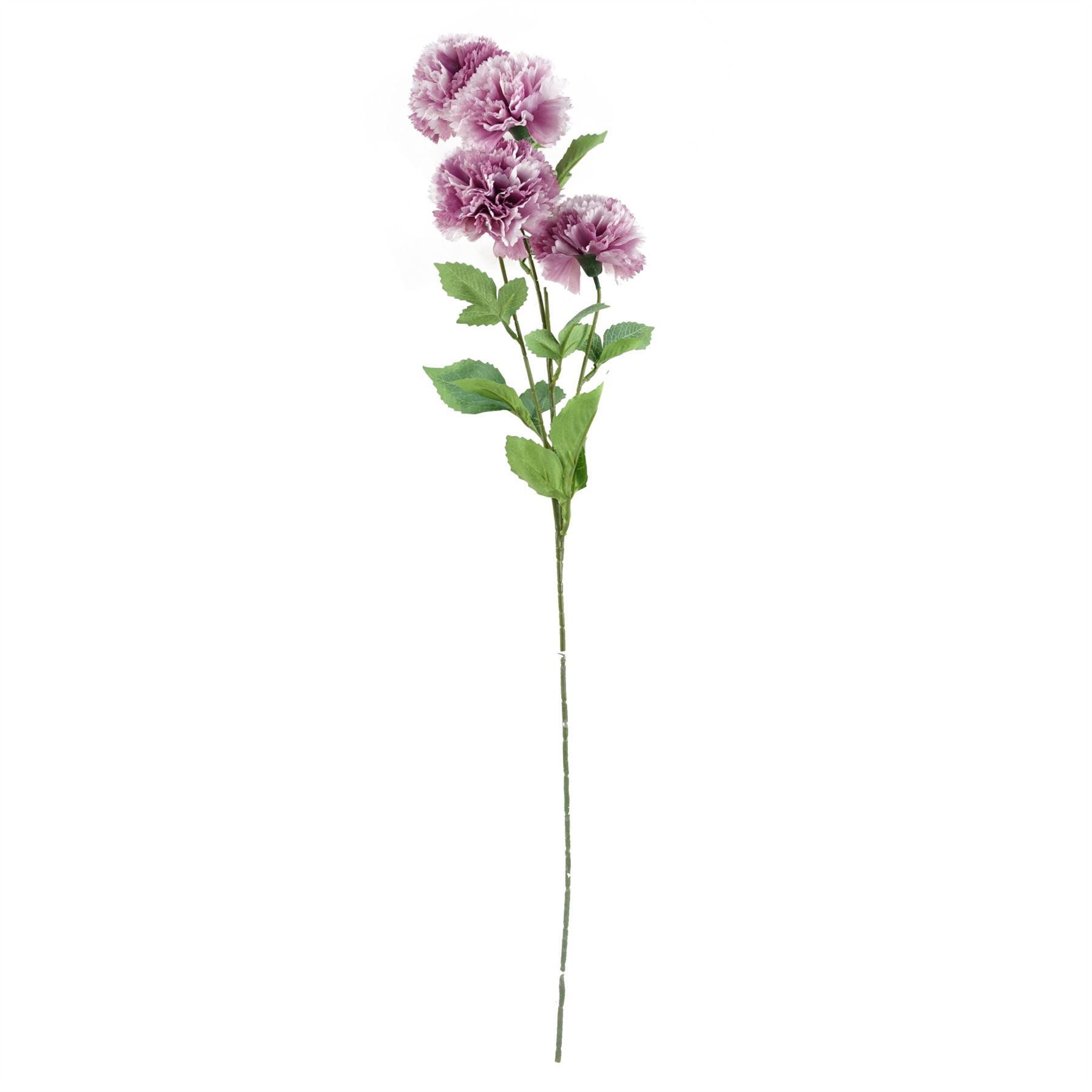 carnation vase artificial pink 80cm glass and product image