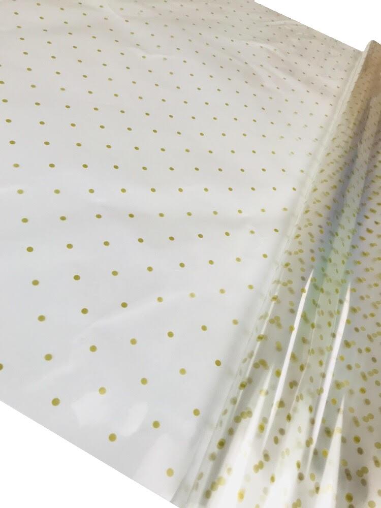 gold dot cellophane sheets