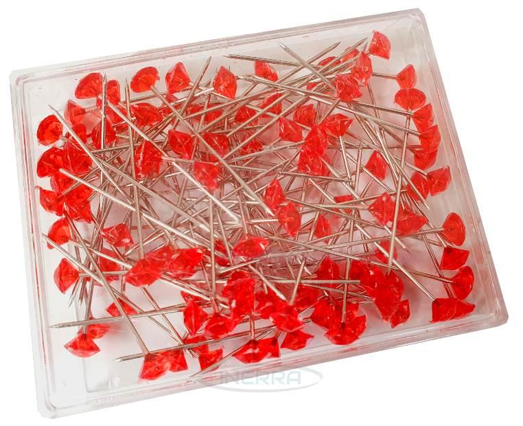 red diamante wedding pins buttonholes