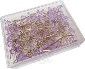 purple diamante pins