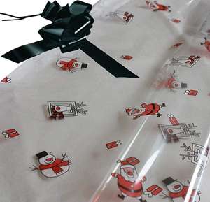 hamper wrapping kit cellophane wrap santa black