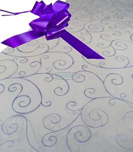 purple hamper wrapping kit cellophane wrap bow