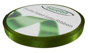 moss green 10mm ribbon satin