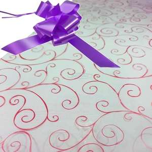 purple bow cellophane hamper wrapping kit christmas