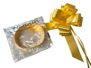 yellow wedding car decoration kit ribbon bows for