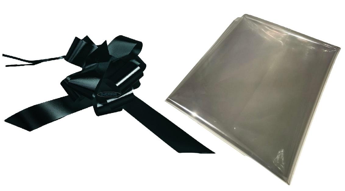 hamper wrap kit black bow