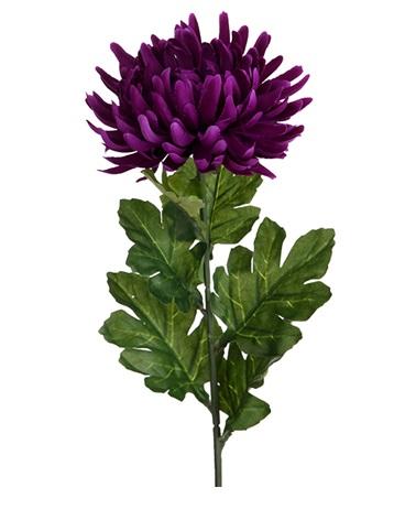Artificial Chrysanthemum Stems single flower florist floral bouquet purple