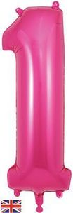 number birthday balloon pink helium large giant foil party 1