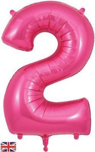 number birthday balloon pink helium large giant foil party 2