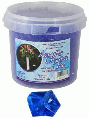 acrylic gem crystal rhinestone wedding table scatter crystals bucket large blue