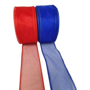red royal blue ribbon bundle