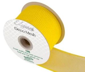 deco mesh yellow