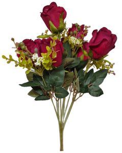 Artificial Flowers red roses bunch