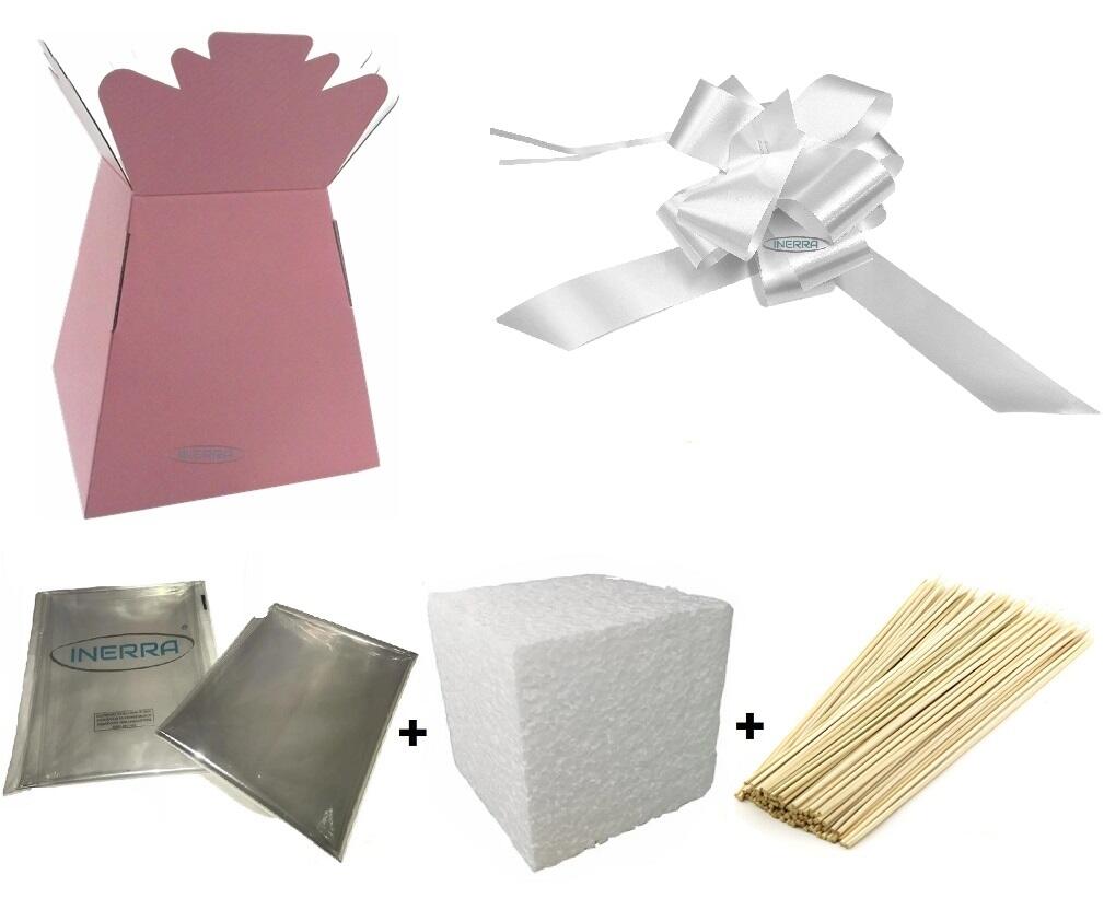 vintage pink diy chocolate bouquet boxes