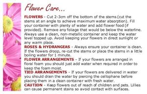 flower care cards