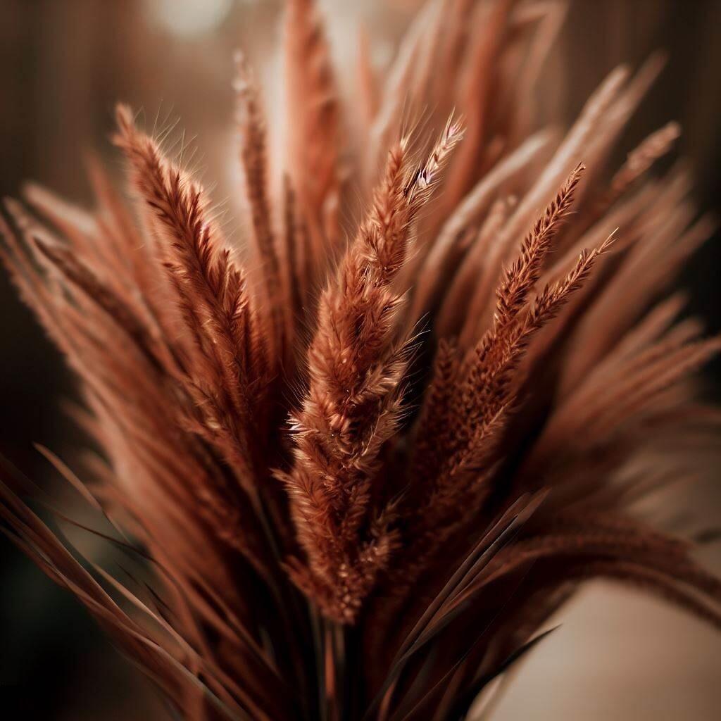 dried flower grass bouquet