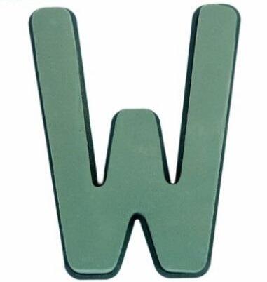 floral foam letter w funeral tribute