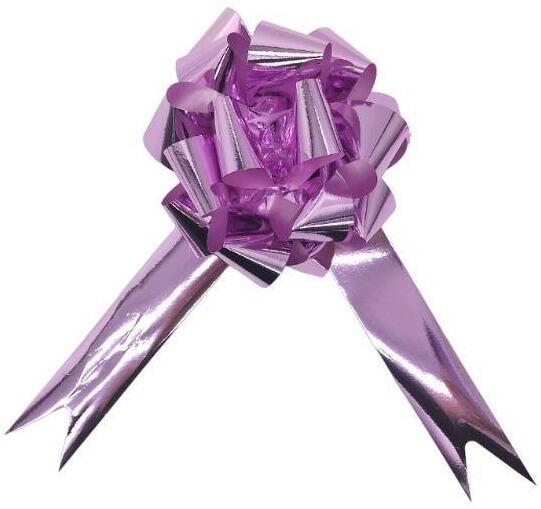 metallic pink bows