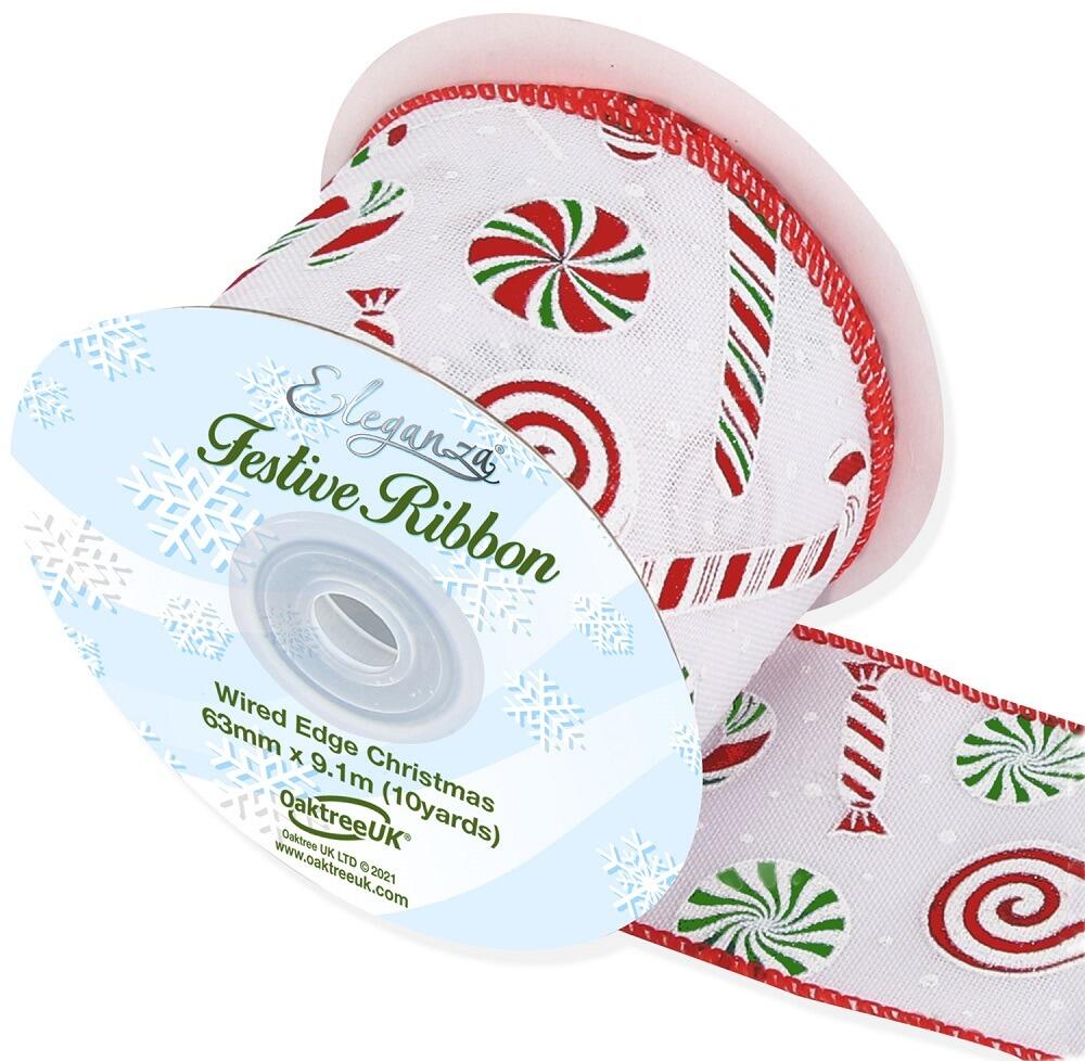 candy cane ribbon christmas