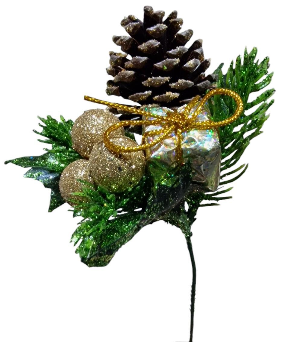 christmas  artficial berry cone pick