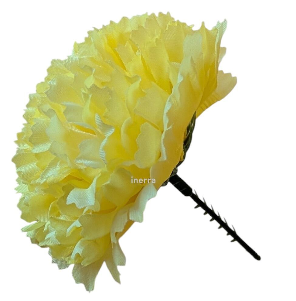 yellow artificial carnation picks