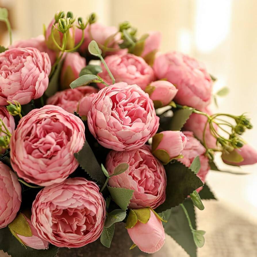 artificial peony flowers