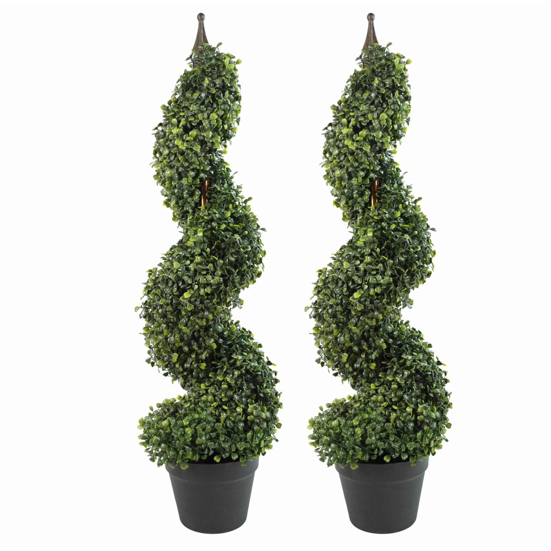 Tall Artificial Boxwood Tower Trees Topiary Spiral