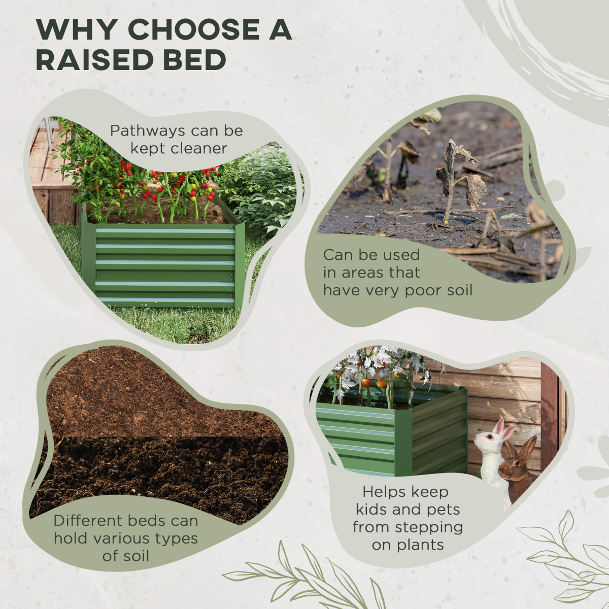 Steel Outdoor Raised Bed metal