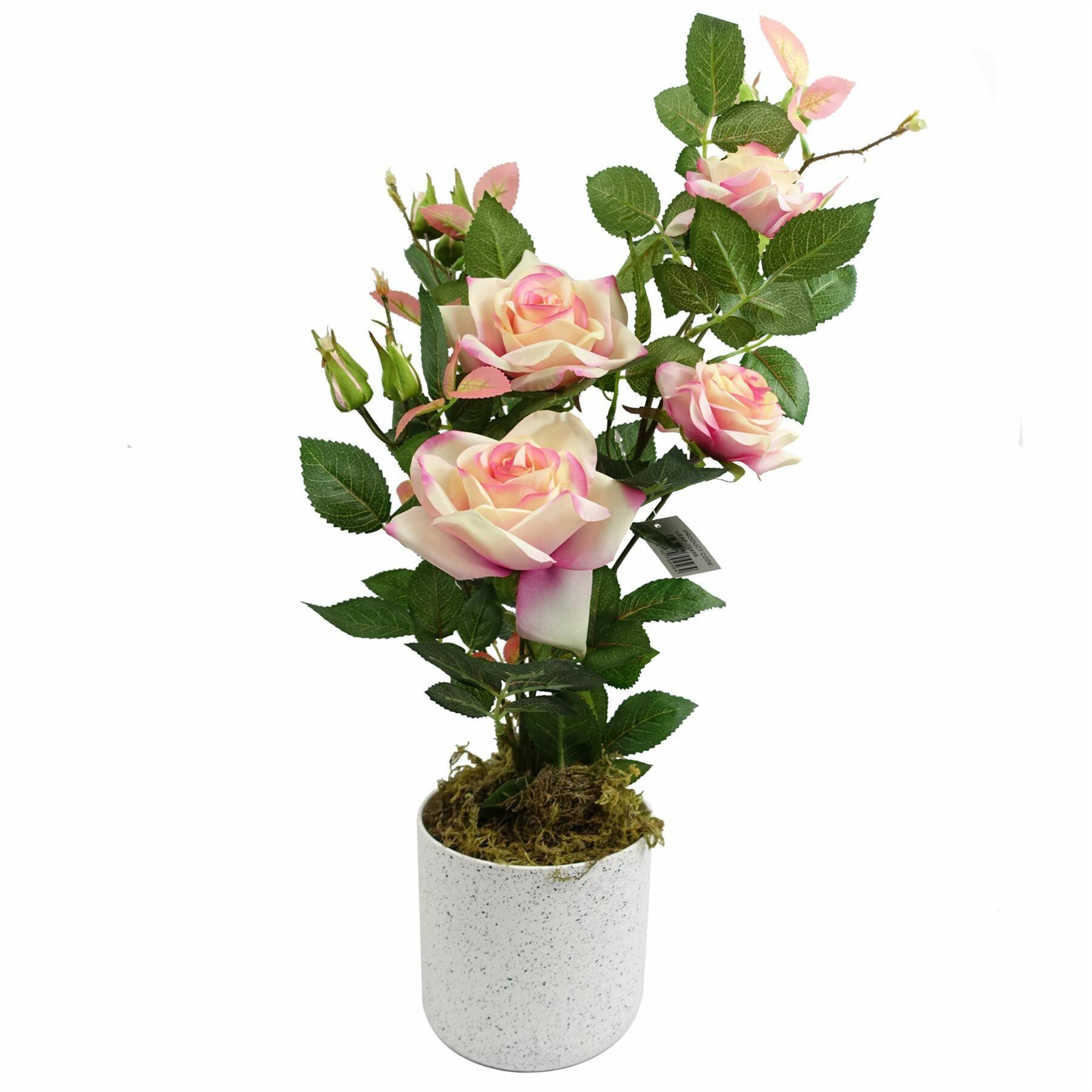 Artificial Pink Rose Plant