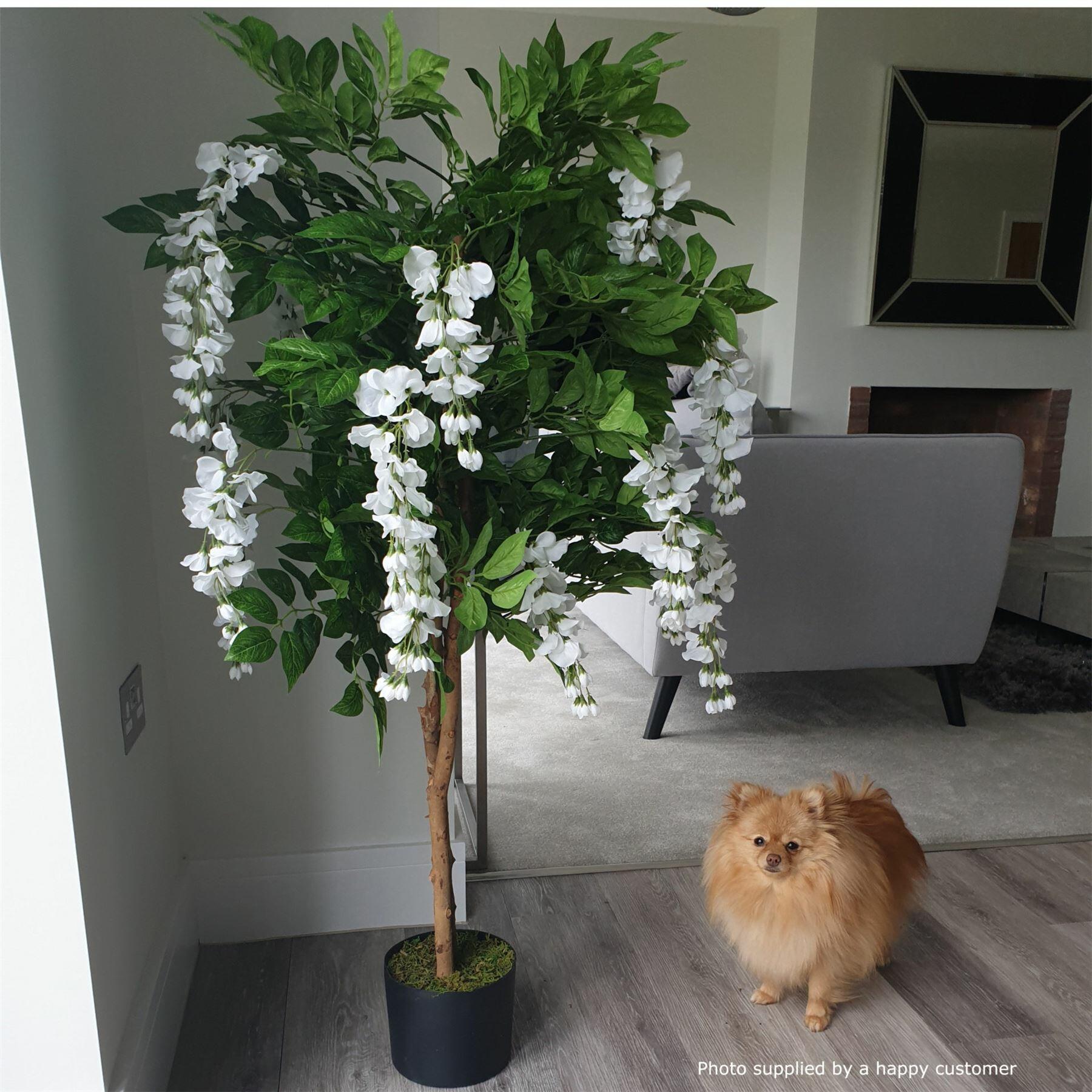 Luxury Artificial Wisteria Tree White
