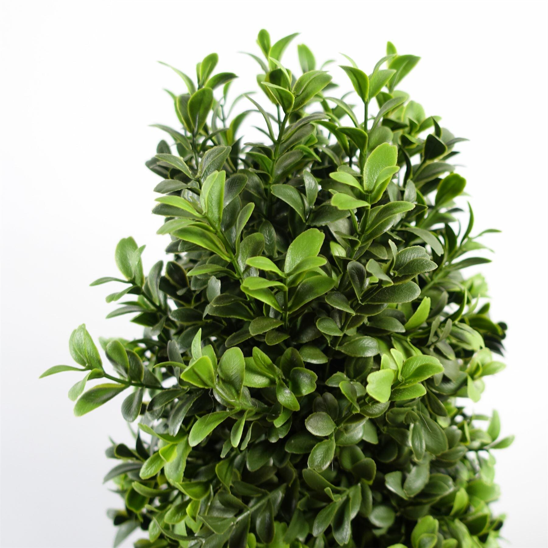 Pair of Spiral Buxus Artificial Tree