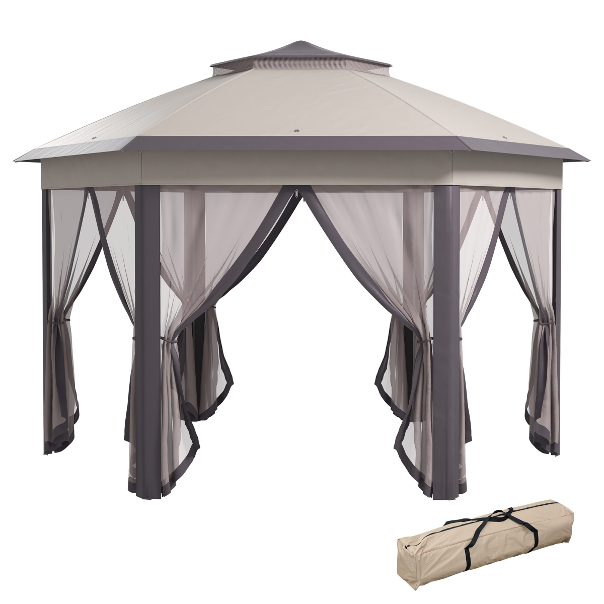 4m large metal gazebo garden