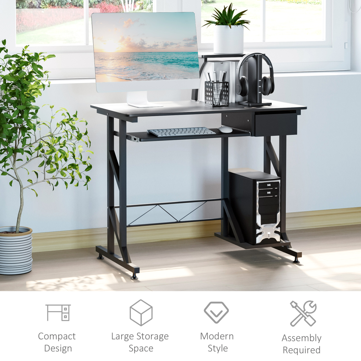 Computer Desk Workstation