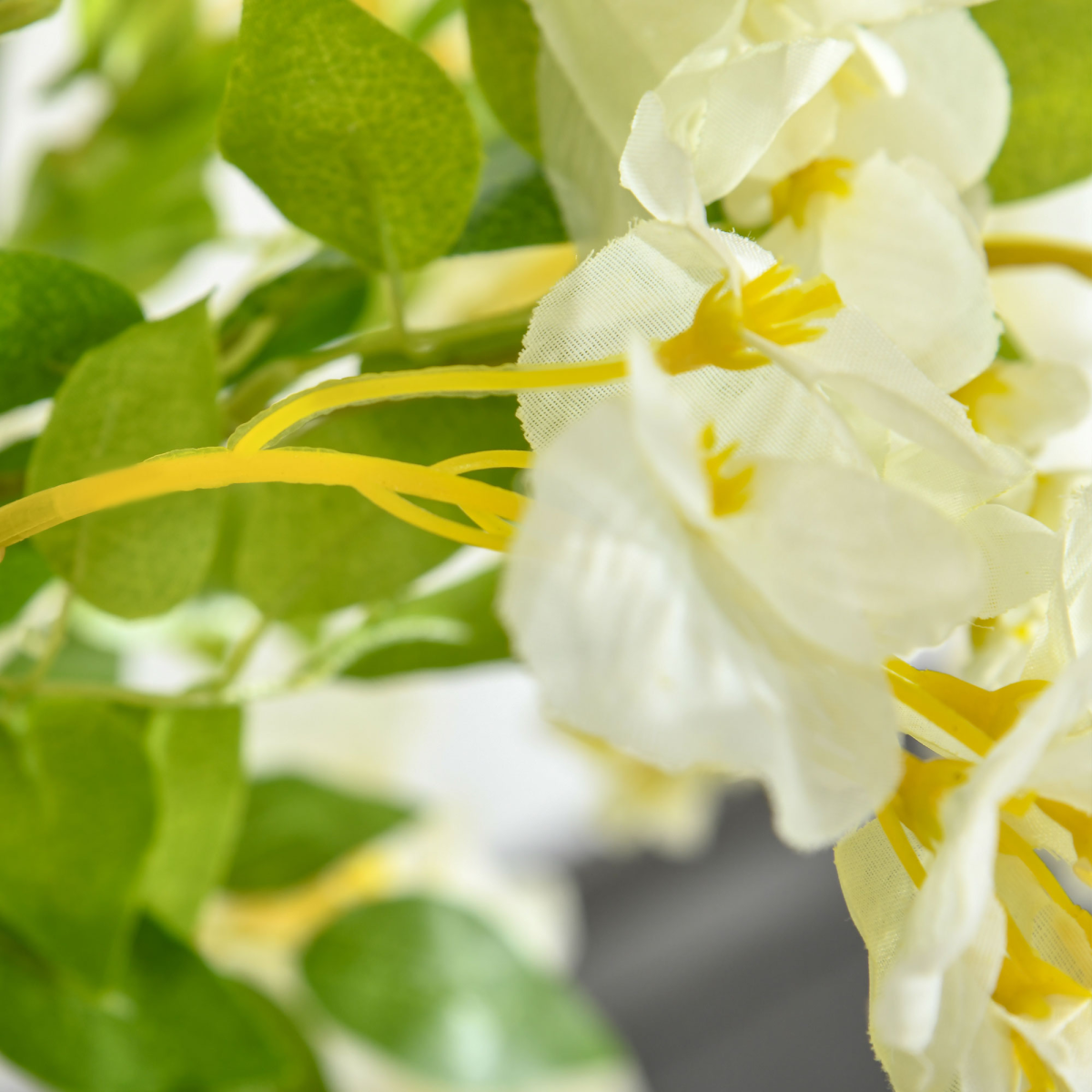 Artificial White Wisteria Tree Faux Decorative Plant