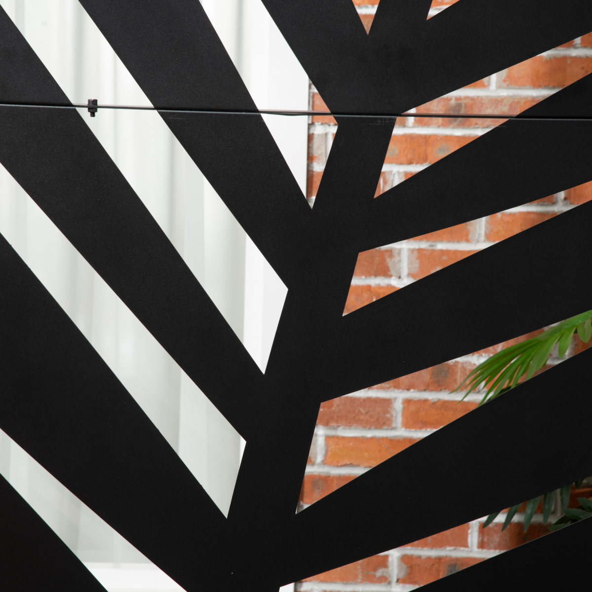 6.5FT Metal Outdoor Privacy Screen Panel with Stand