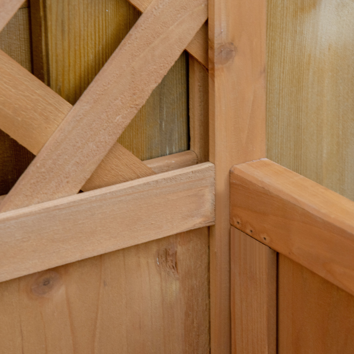 Garden Wooden Planter Box with Trellis
