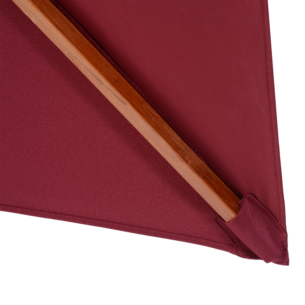 3m Patio Umbrella Bamboo Umbrella Parasol - Wine Red