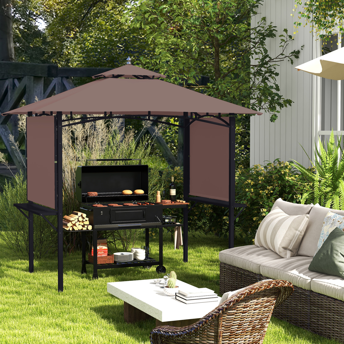 BBQ Tent Outdoor Camping Patio Canopy