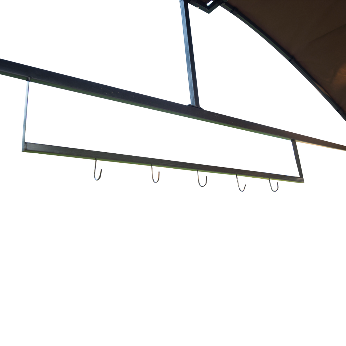 BBQ Awning Shelter Garden Patio Black