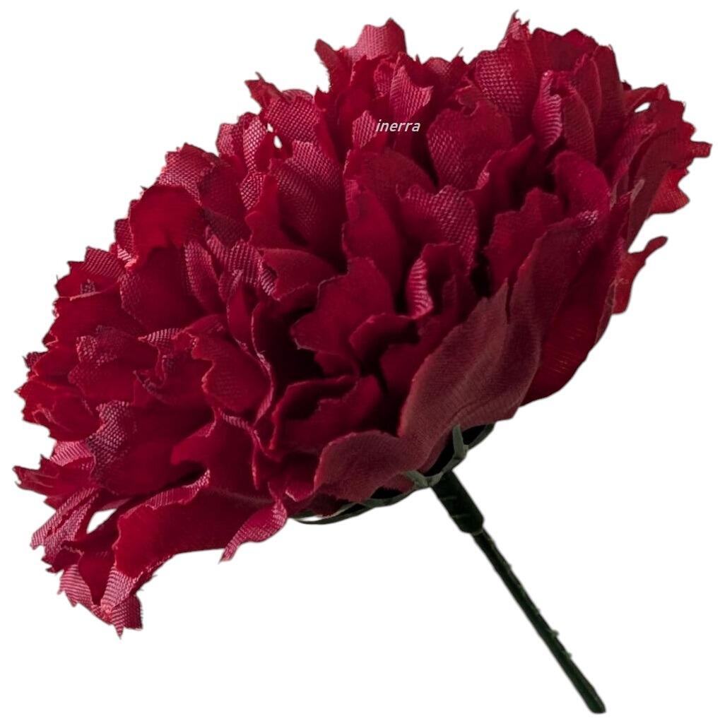 burgundy carnation pick for floral foam funeral tribute